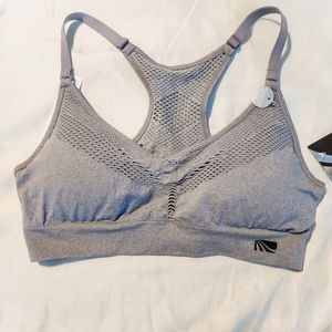 Marika Sports Bra Yoga Bra Gray Mesh Low Impact